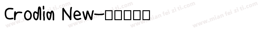 Crodia New字体转换